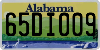AL license plate 65DI009