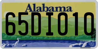 AL license plate 65DI010
