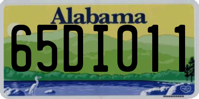 AL license plate 65DI011