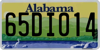 AL license plate 65DI014