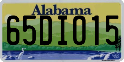 AL license plate 65DI015