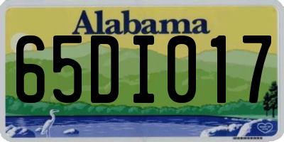 AL license plate 65DI017