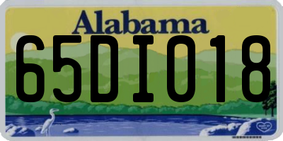 AL license plate 65DI018