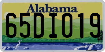 AL license plate 65DI019