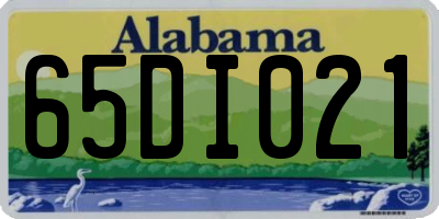 AL license plate 65DI021