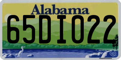 AL license plate 65DI022