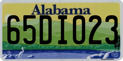 AL license plate 65DI023