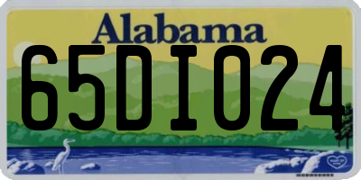 AL license plate 65DI024