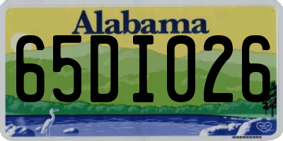 AL license plate 65DI026