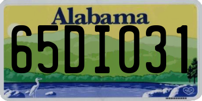 AL license plate 65DI031