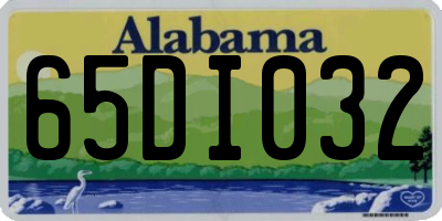AL license plate 65DI032