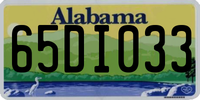 AL license plate 65DI033
