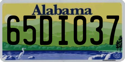 AL license plate 65DI037