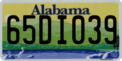 AL license plate 65DI039