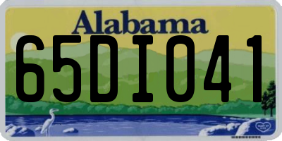 AL license plate 65DI041