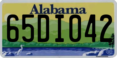 AL license plate 65DI042