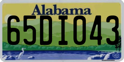 AL license plate 65DI043