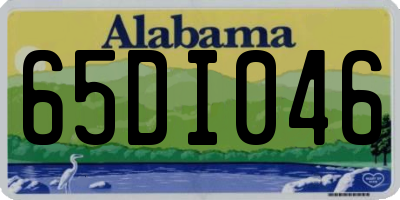 AL license plate 65DI046