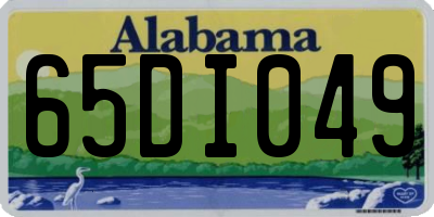 AL license plate 65DI049