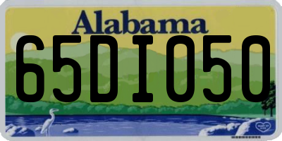 AL license plate 65DI050