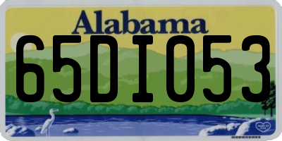AL license plate 65DI053