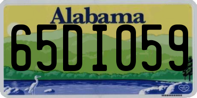 AL license plate 65DI059