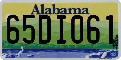 AL license plate 65DI061