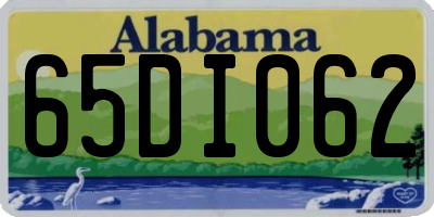 AL license plate 65DI062