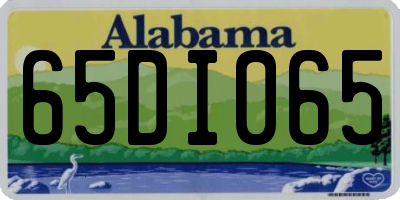 AL license plate 65DI065