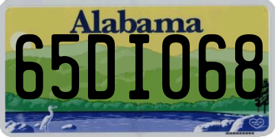 AL license plate 65DI068
