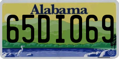 AL license plate 65DI069