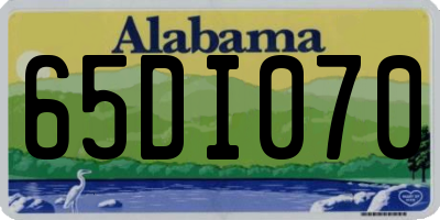 AL license plate 65DI070