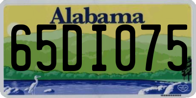 AL license plate 65DI075
