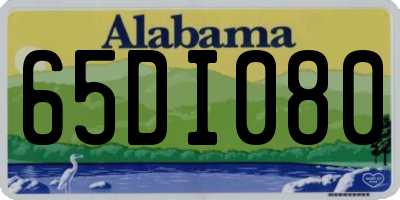 AL license plate 65DI080
