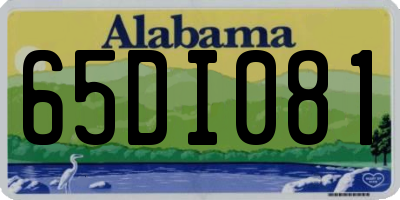 AL license plate 65DI081