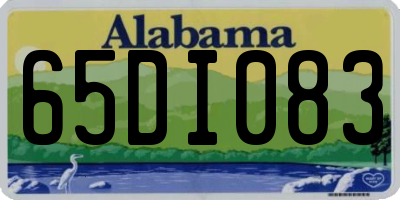AL license plate 65DI083