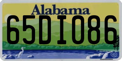 AL license plate 65DI086