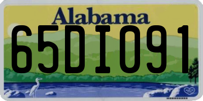 AL license plate 65DI091
