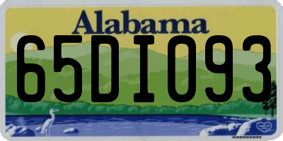 AL license plate 65DI093