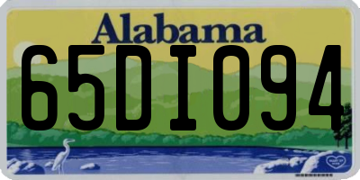 AL license plate 65DI094