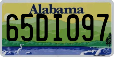 AL license plate 65DI097