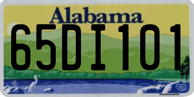 AL license plate 65DI101