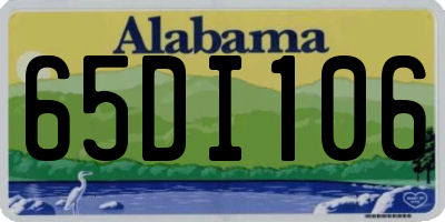 AL license plate 65DI106