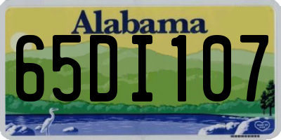 AL license plate 65DI107