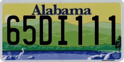 AL license plate 65DI111