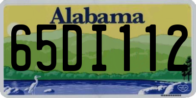 AL license plate 65DI112