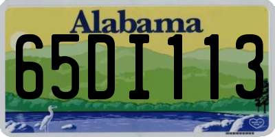 AL license plate 65DI113