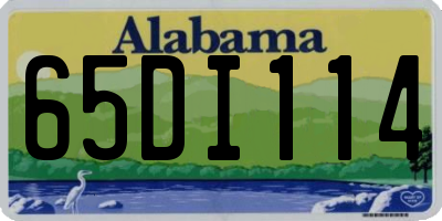 AL license plate 65DI114