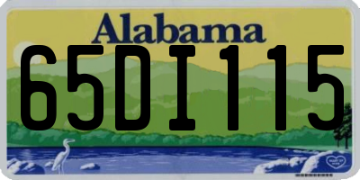 AL license plate 65DI115
