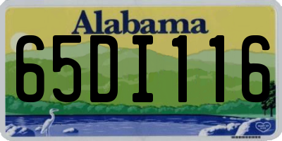 AL license plate 65DI116